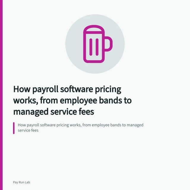 How payroll software pricing works, from employee bands to managed service fees. How payroll software pricing works, from employee bands to managed service fees